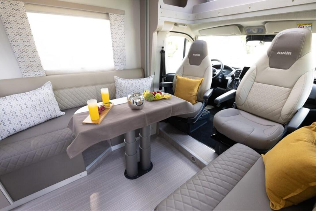 salon notin vera camping-car pour 2 personnes