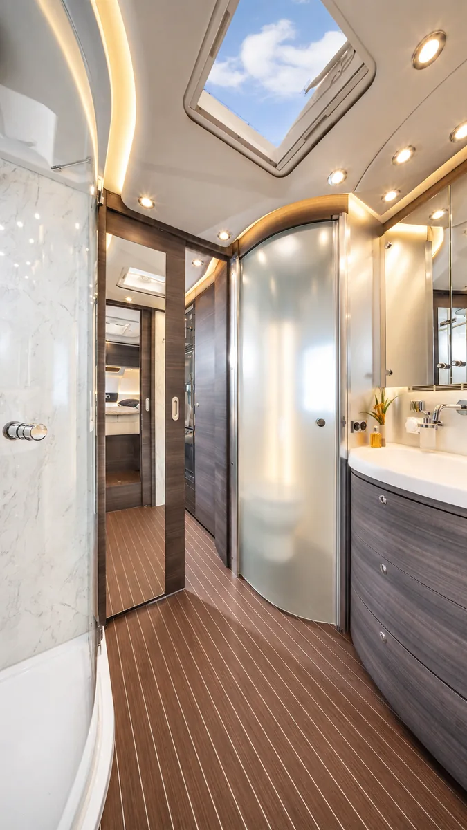 Espace toilette et salle de bain du Concorde Charisma